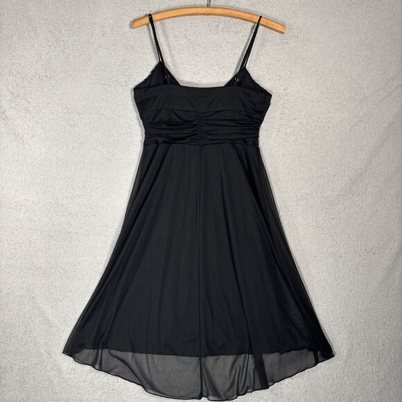 Vintage Speechless Mini Black Babydoll Dress Size M Whimsigoth Y2K Goth Vamp - Picture 12 of 16